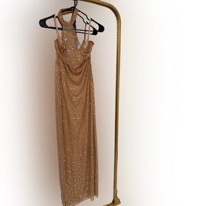 Sheer rhinestone dress